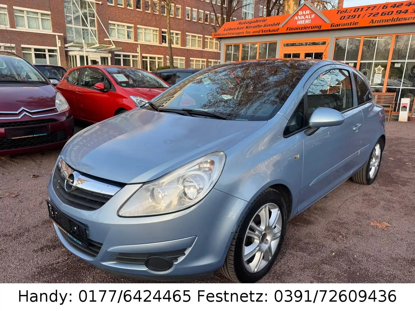 Opel Corsa 1.0 KLIMA/SHZ/LHZG/el.FH/ALU/WINTER Blau - 1