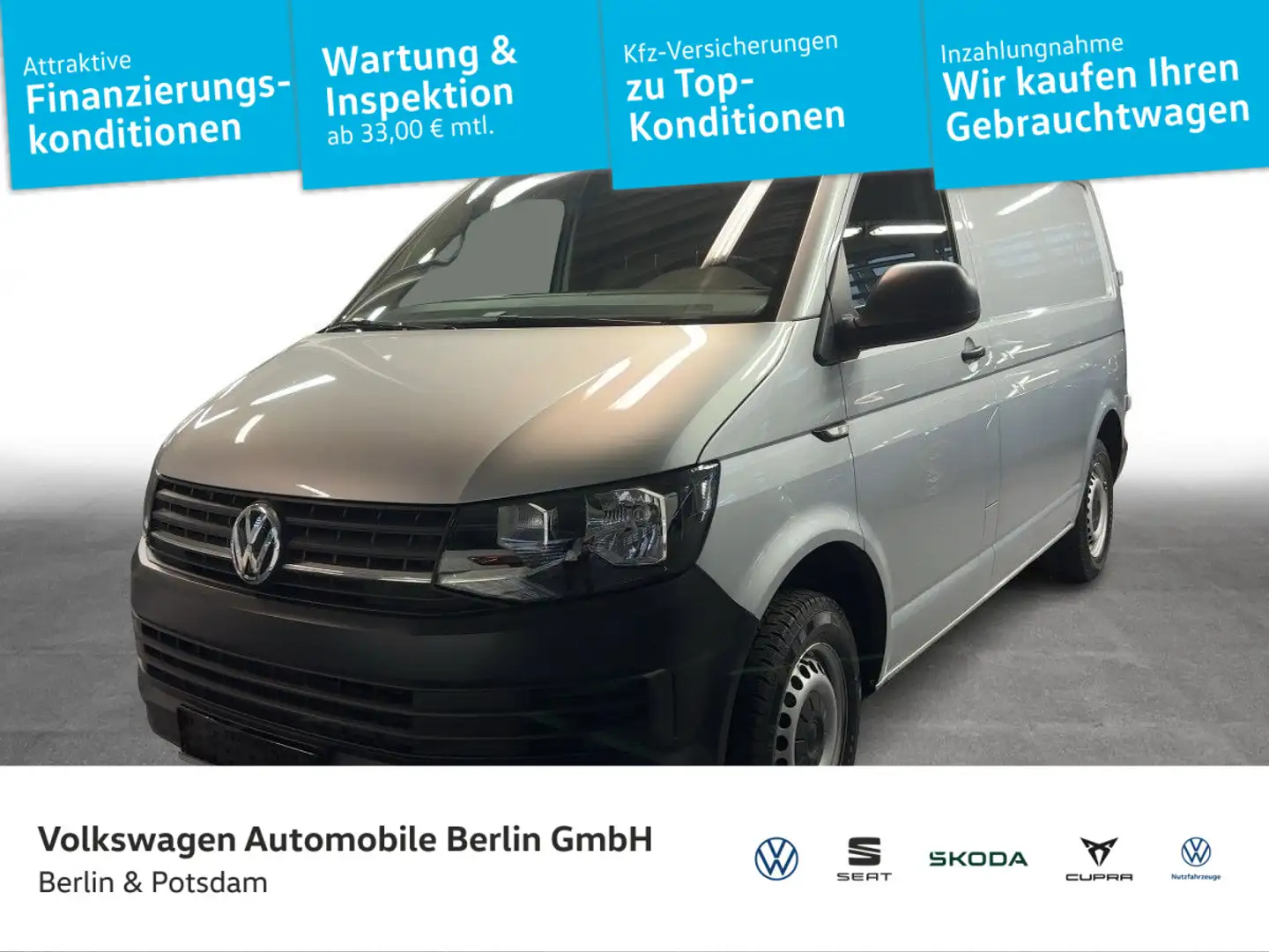 Volkswagen T6 Transporter T6 2.0 TSI Kasten Klima PDC 3. Sitzer Plateado - 1