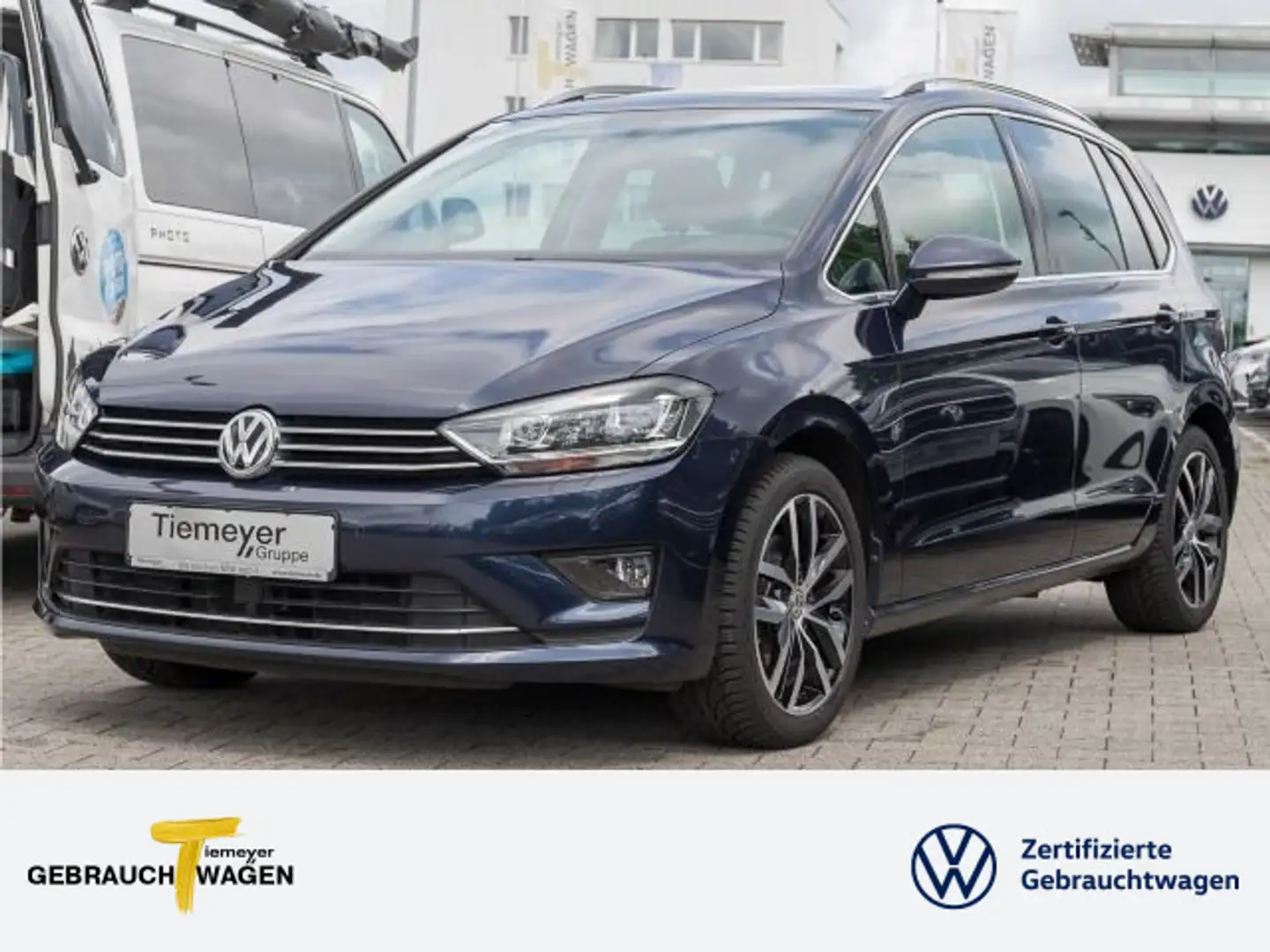 Volkswagen Golf Sportsvan 1.4 TSI HIGHLINE NAVI PANO GRA AH Blau - 1