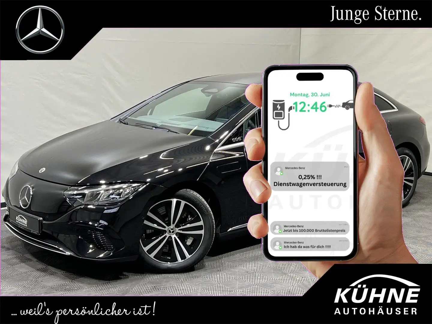 Mercedes-Benz EQE 300 Electric Art Advanced AHK+WinterPaket !! Schwarz - 1