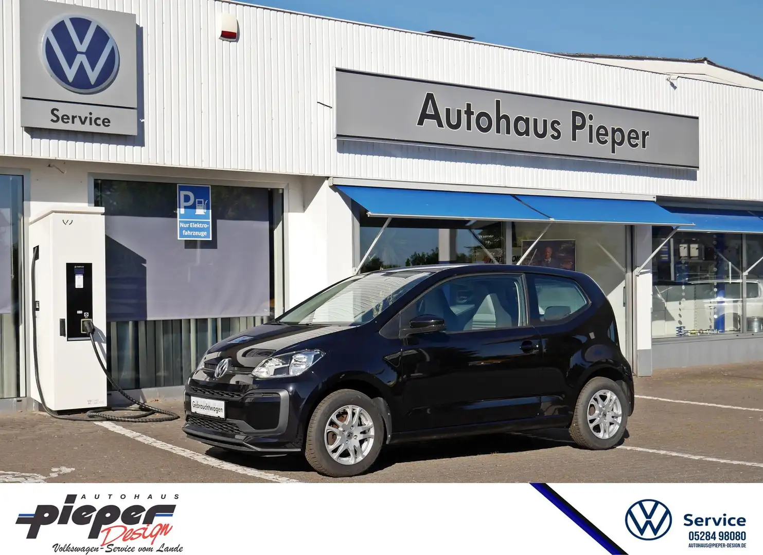 Volkswagen up! 1.0 TSI BMT move Bluetooth Alu-Felgen 66 kW (90... Negro - 1