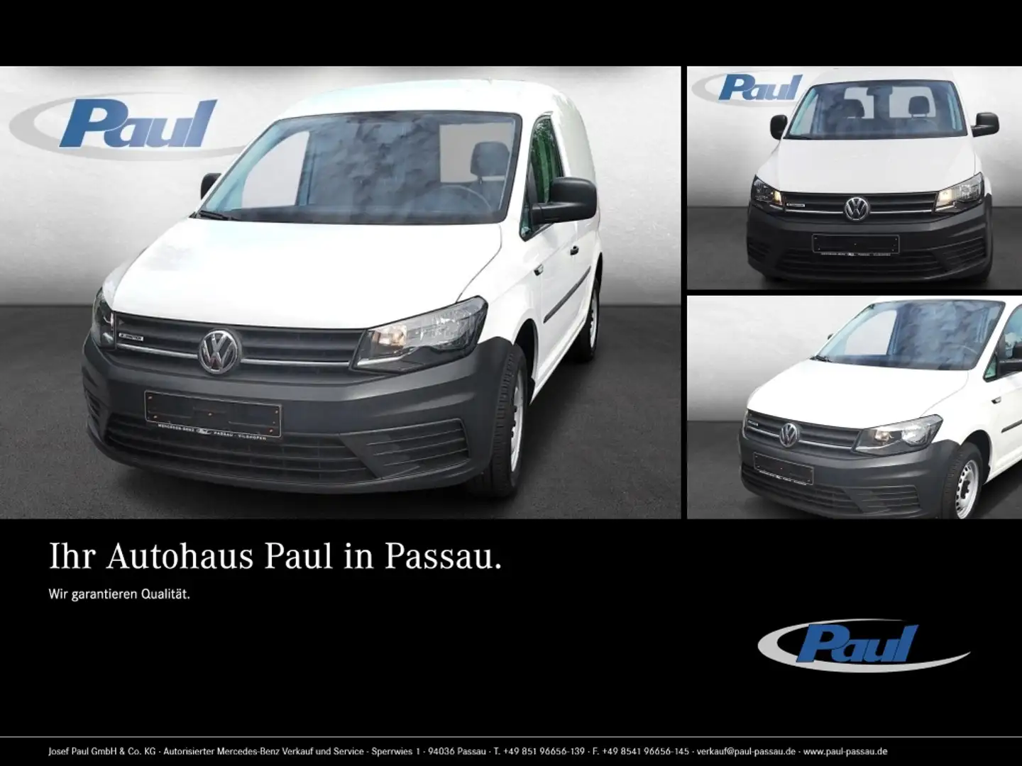 Volkswagen Caddy 1.4 TGI KA Benzin/Erdgas Klima+Tempomat Blanco - 1