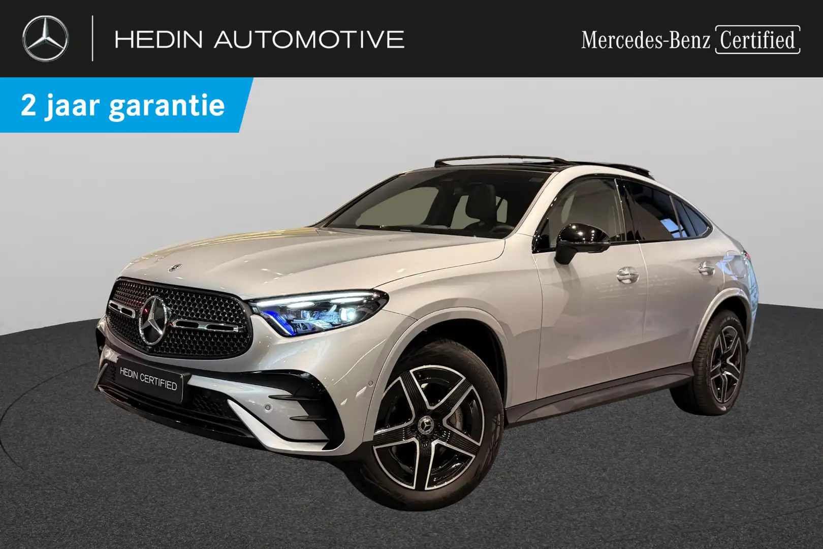 Mercedes-Benz GLC 300 DE 4MATIC Coupé AMG Line | Panoramisch Dak | Head- Zilver - 1