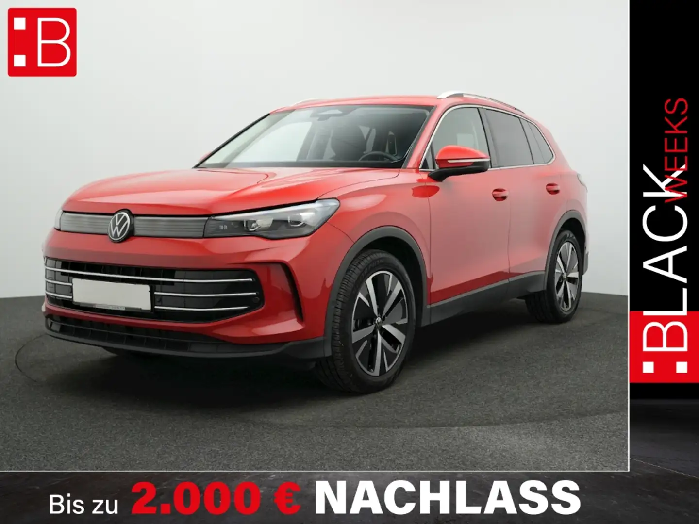 Volkswagen Tiguan 1.5 eTSI DSG Elegance AHK LED KAMERA ACC APP-CONNE Czerwony - 1