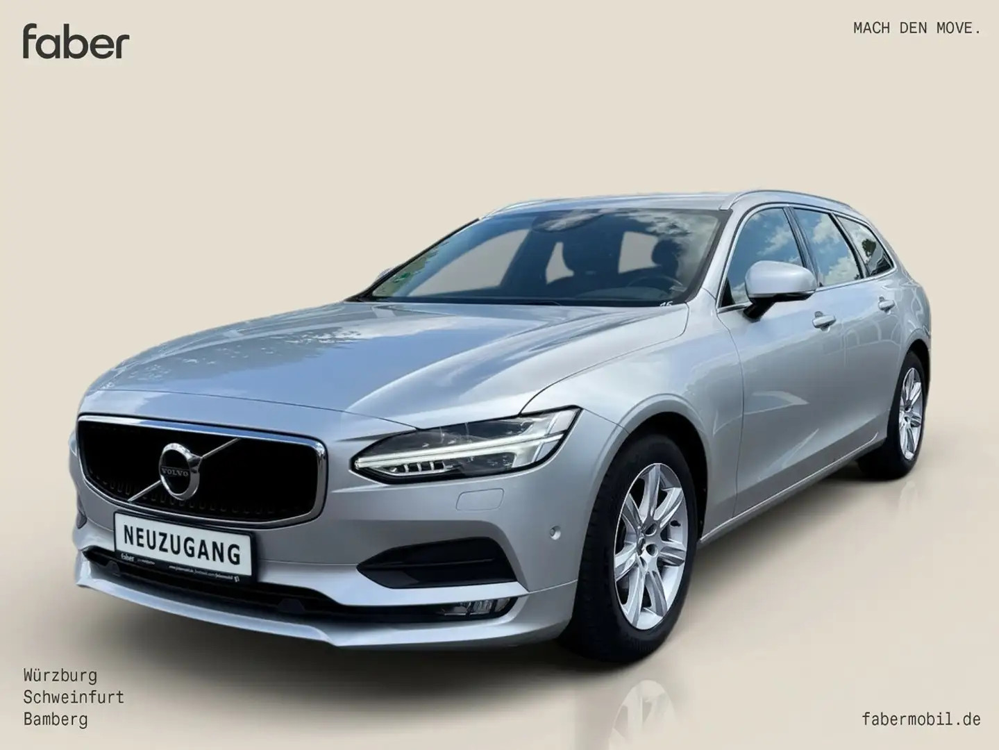 Volvo V90 D4 Diesel Inscription Automatik Plateado - 1