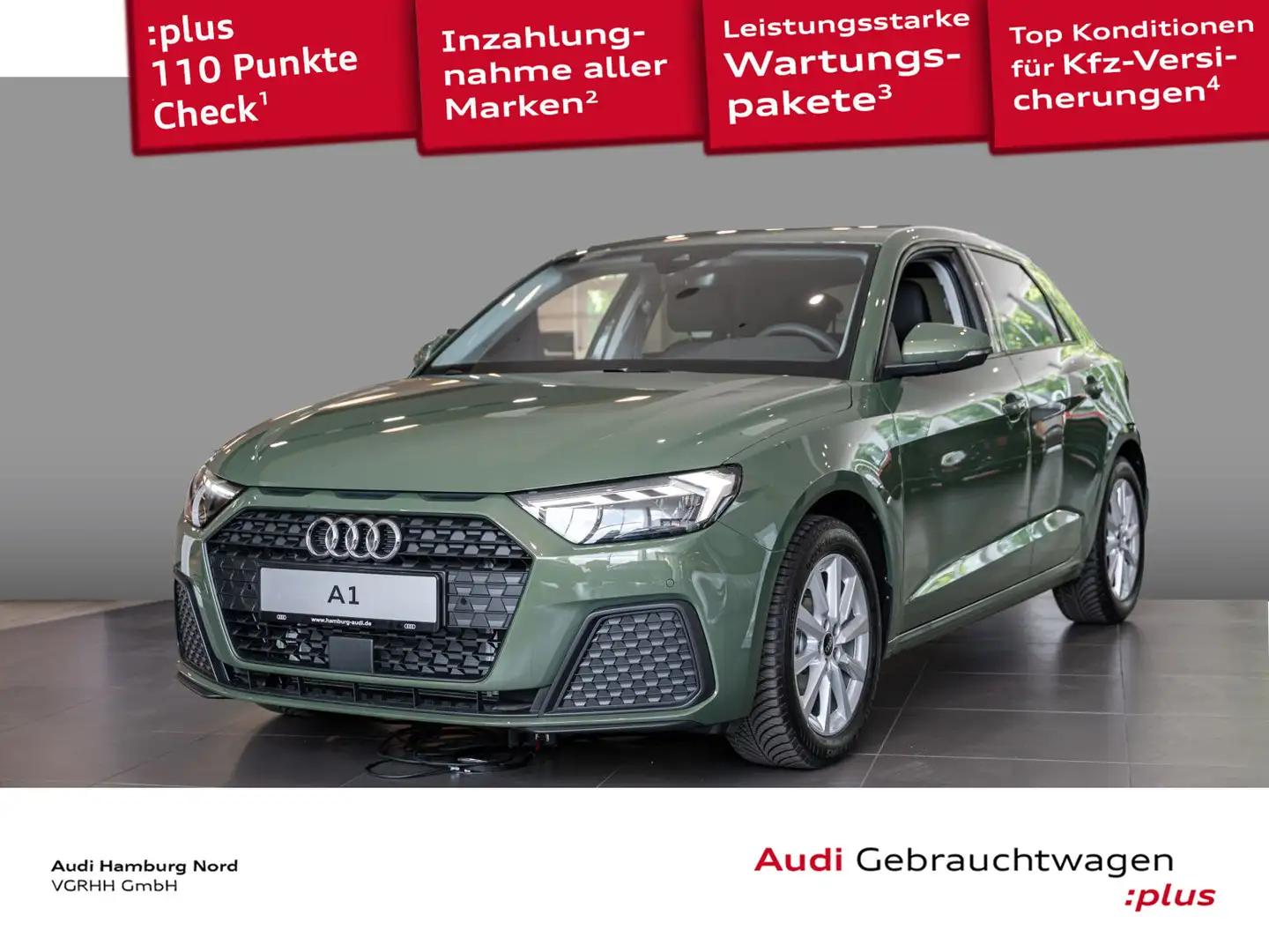 Audi A1 25 TFSI S tronic Shzg LED Einparkh. Groen - 1