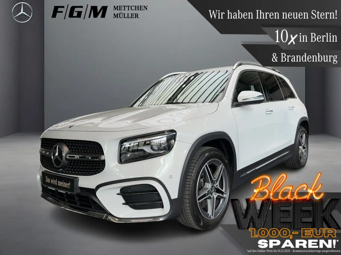 Mercedes-Benz GLB 250 4M AMG Line Premium KeyGo|MBeam|TWA|AHK Blanc - 1