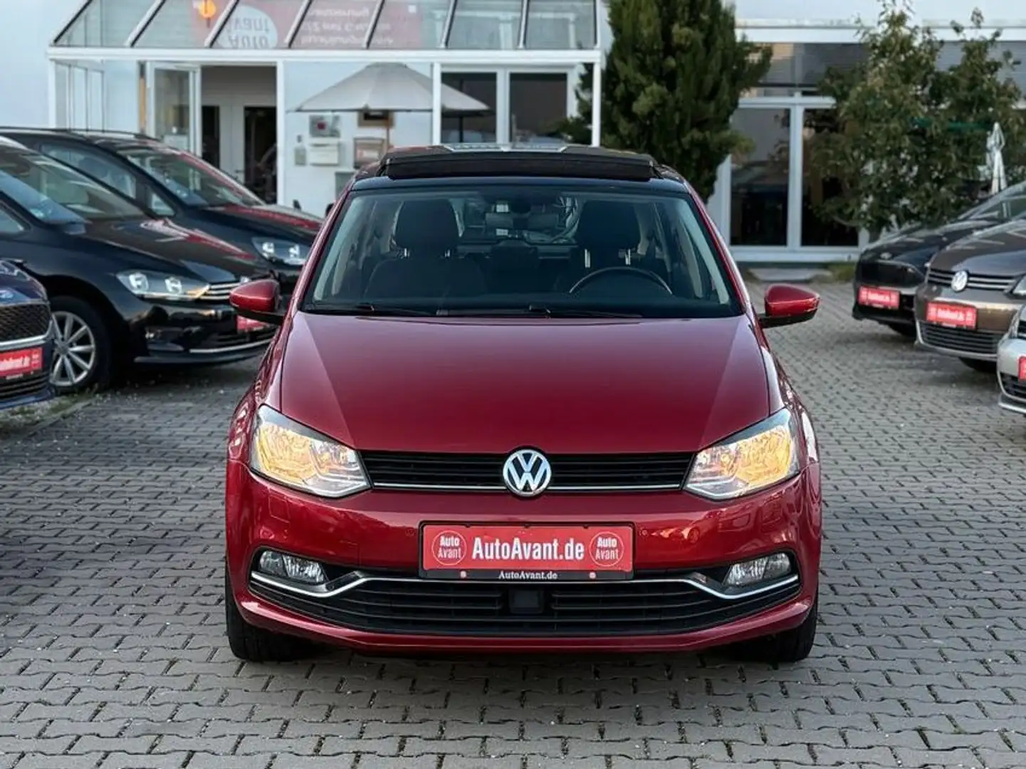 Volkswagen Polo 1.2 TSI Highline*SCHIEBE-DACH*GRA*SHZ*MFL* Rot - 2