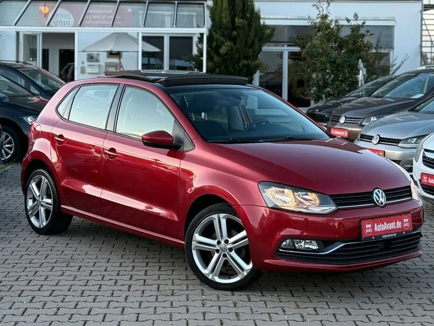 Volkswagen Polo 1.2 TSI Highline*SCHIEBE-DACH*GRA*SHZ*MFL* Rot - 1