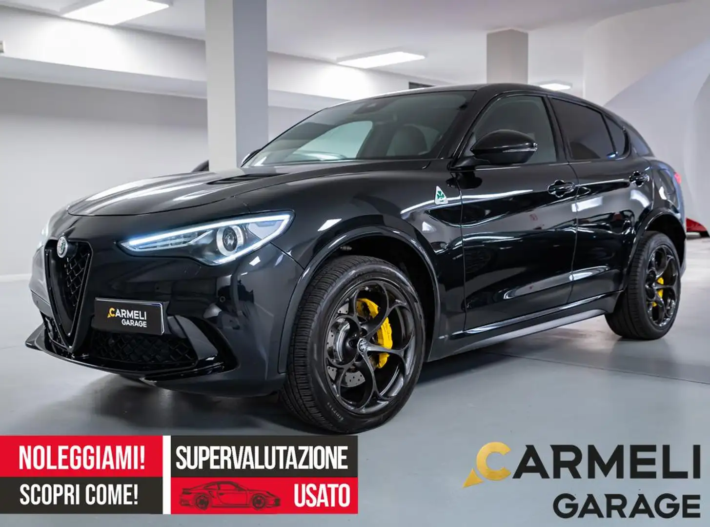 Alfa Romeo Stelvio 2.9 Bi-Turbo V6 510 CV AT8 Quadrifoglio -IVA Schwarz - 1