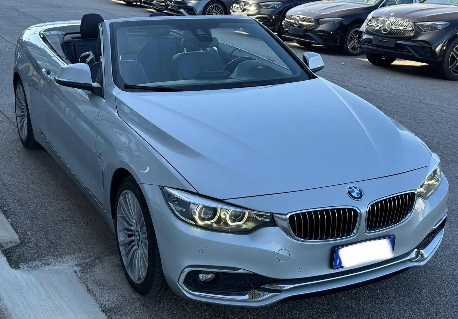 BMW 420 420d Cabrio Msport Argento - 1