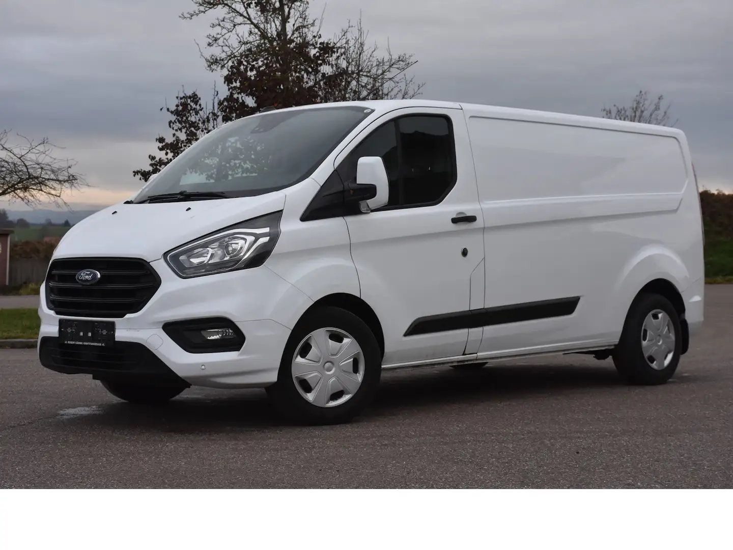 Ford Transit Custom 320 L2 Trend/Navi/Sortimo/AHK/ACC Blanc - 2