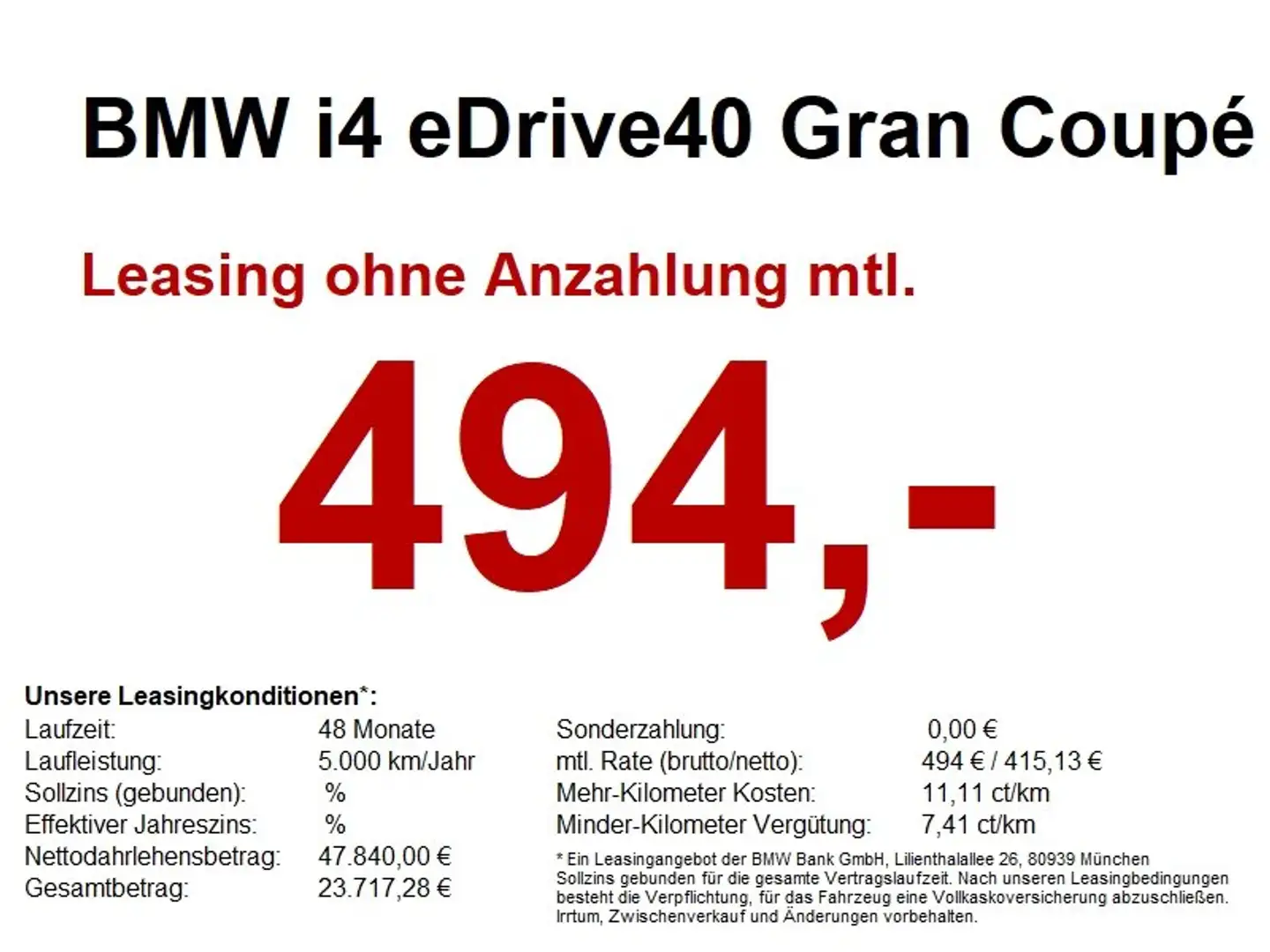BMW i4 eDrive40 Gran Coupé M Sport LED+/360/hk/SH Blau - 1