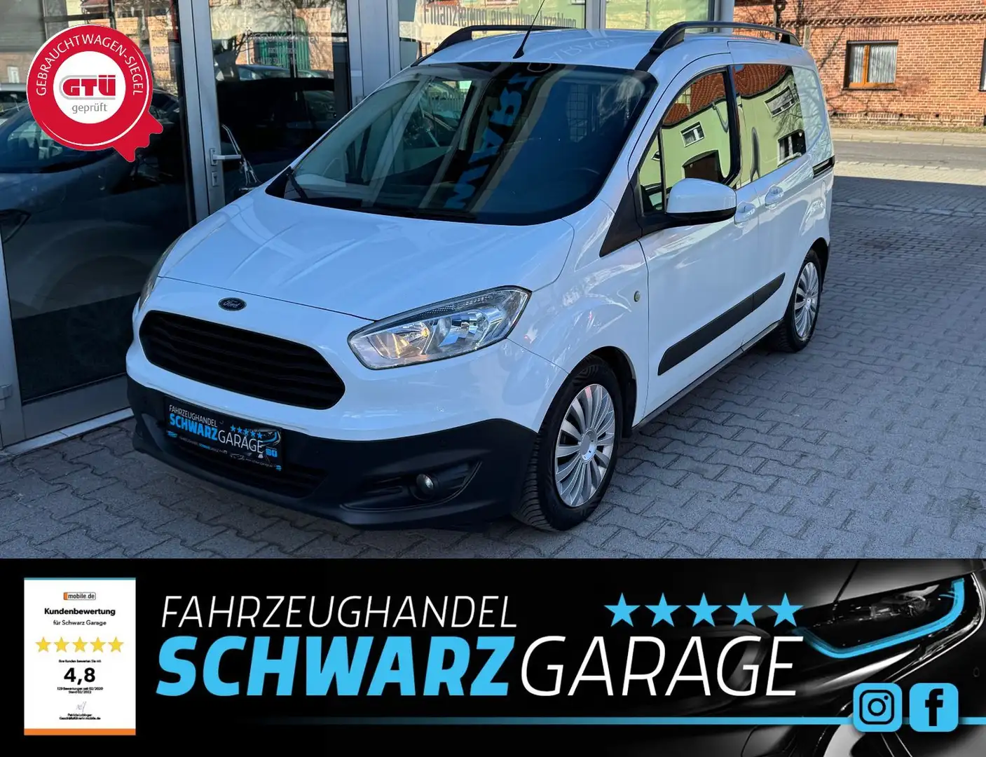 Ford Transit Courier Trend*AHK*TEMPOMAT*KLIMA* Weiß - 1
