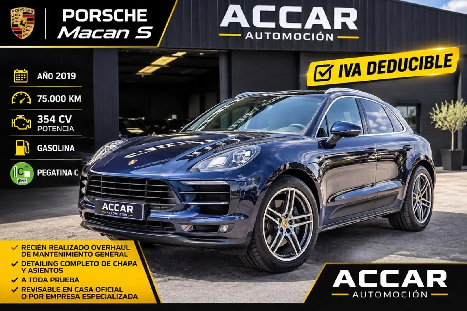 Porsche Macan S Aut. Azul - 1