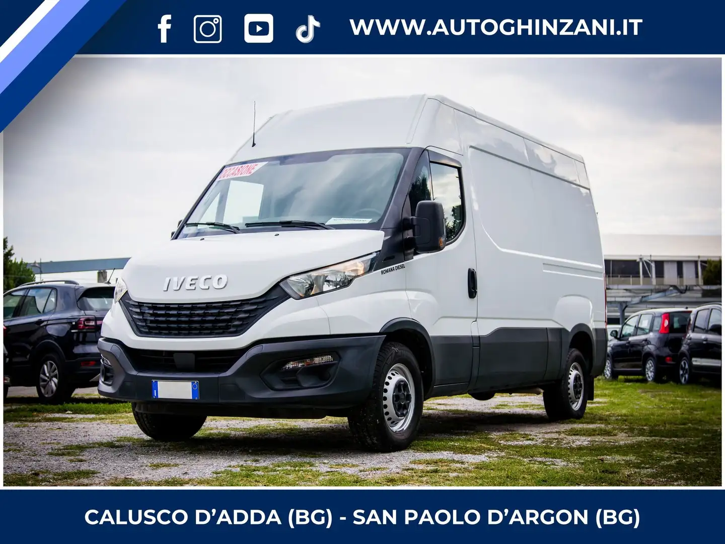 Iveco Daily 2.3 Passo Corto - Tetto Alto - 12Q Bílá - 1