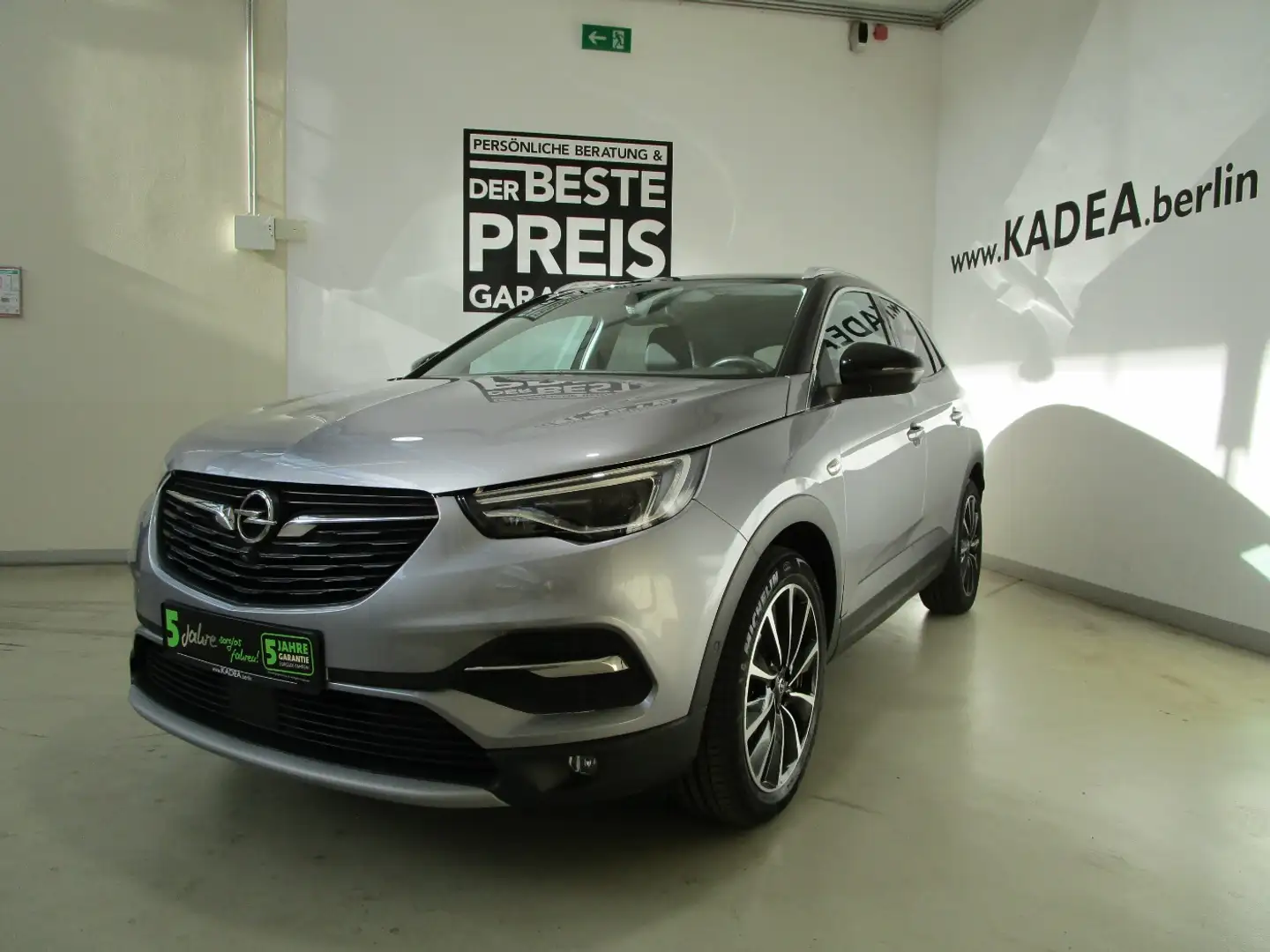 Opel Grandland 1.2 360°Kamera,Navi,LED,Lenk+Sitzhzg., Gris - 2