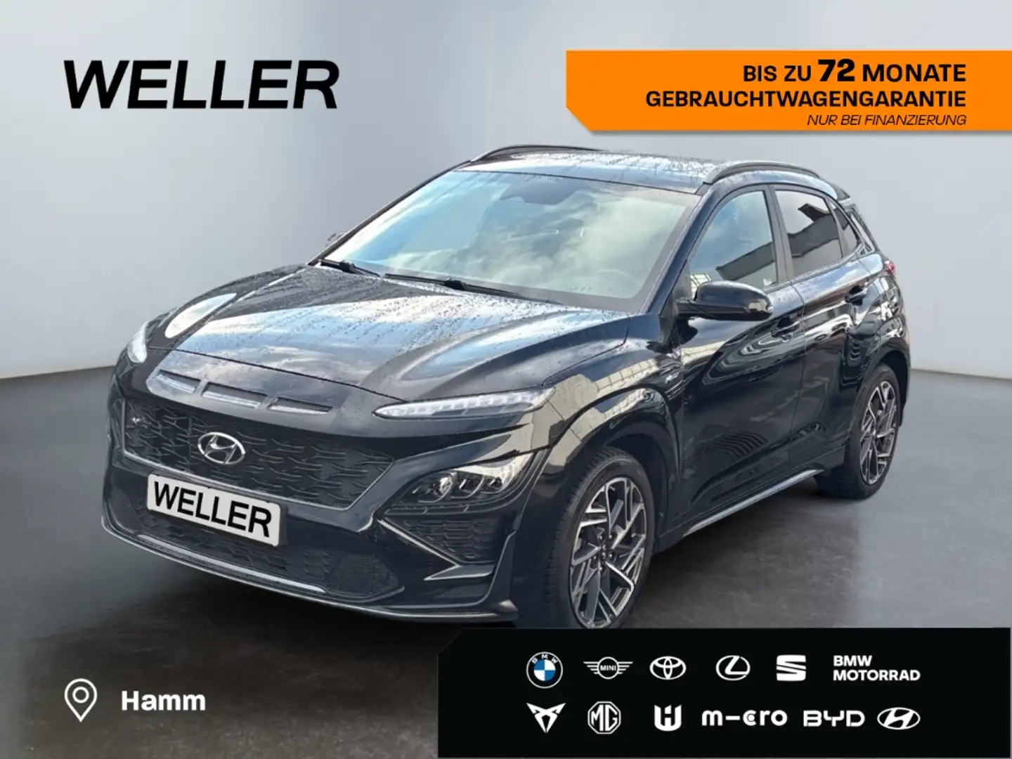 Hyundai KONA 1.0 T-GDI 48V-Hybr N Line *LED*CAM*SHZ*Navi* Schwarz - 1