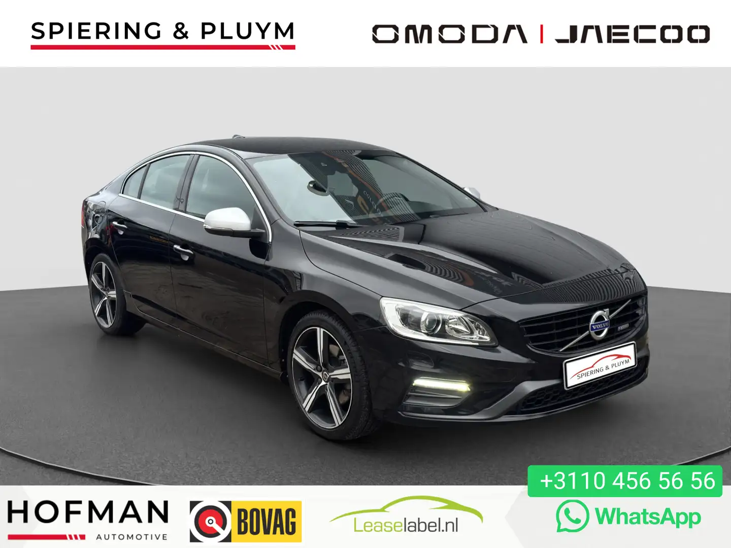 Volvo S60 1.5 T3 R-Design | Leder | Stoelverw | Trekhaak | Zwart - 1