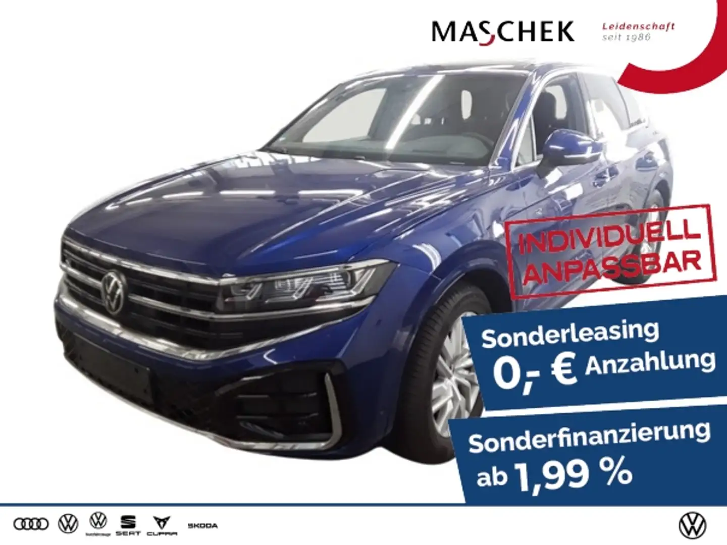 Volkswagen Touareg R line 3.0 TDI MJ24 AHK Pano Sonderleasing Memory Blau - 1