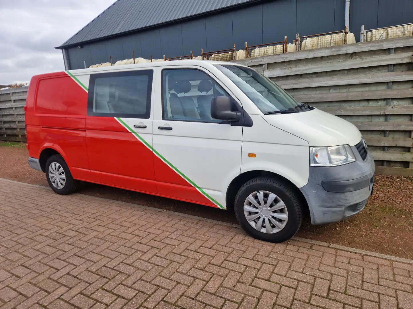 Volkswagen Transporter 1.9 TDI 340 Dubbele cabine Wit - 1