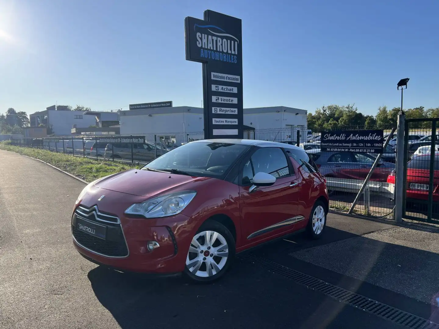 Citroen DS3 Citroën 1.6 VTi 120ch So Chic 1erMain Clim Régulateur Carnet a jour Rojo - 1