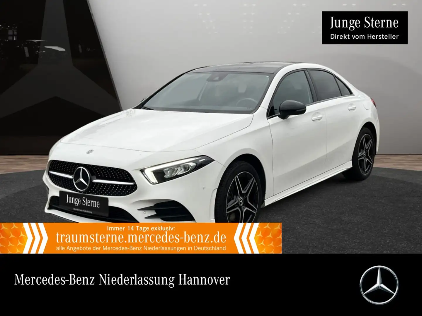 Mercedes-Benz A 250 e Lim AMG+NIGHT+PANO+LED+KAMERA+8G Weiß - 1