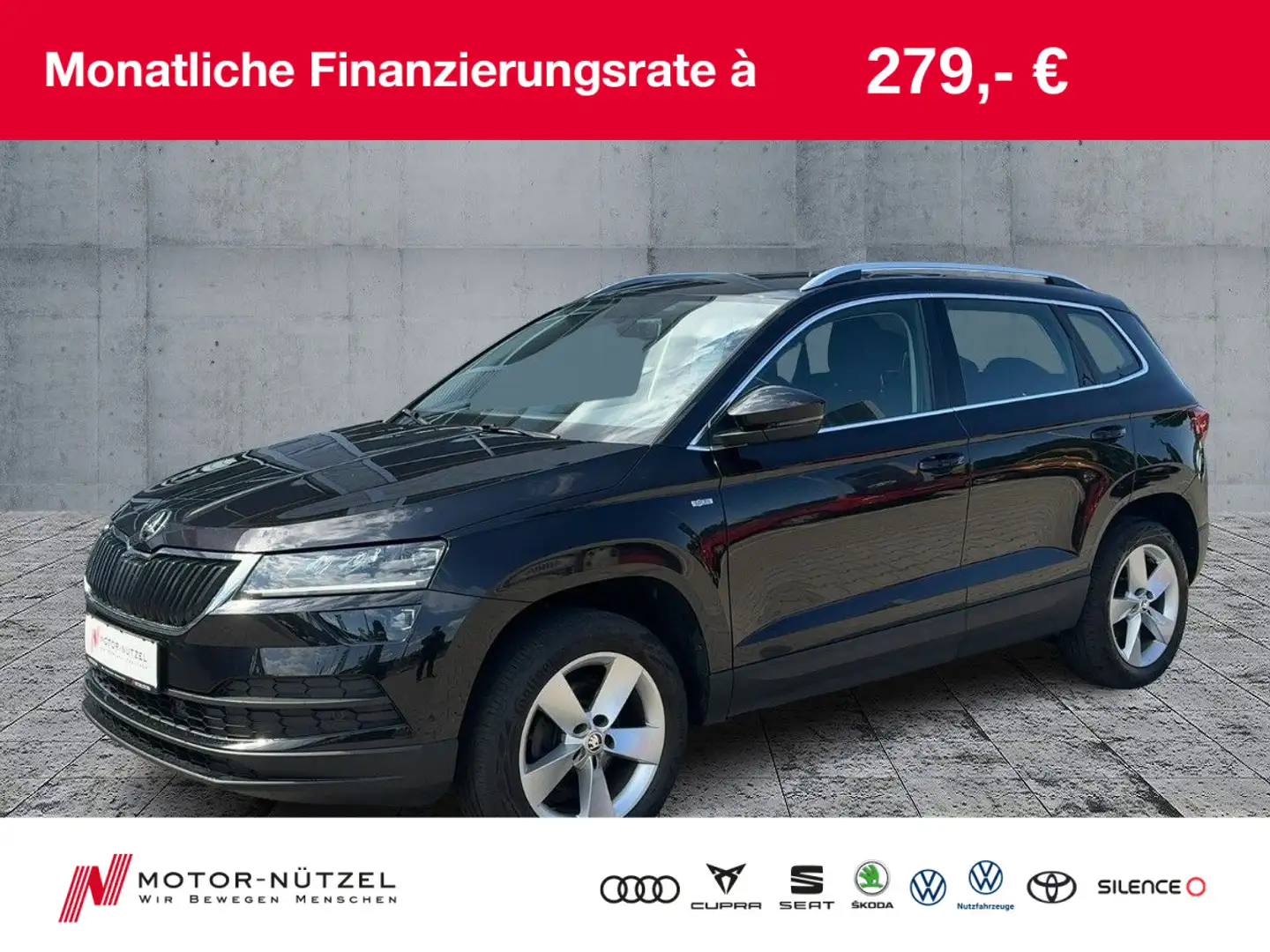Skoda Karoq 1.5TSI SOLEIL LED+NAV+APP+4xSHZ+RFK+AHK+17 Nero - 1