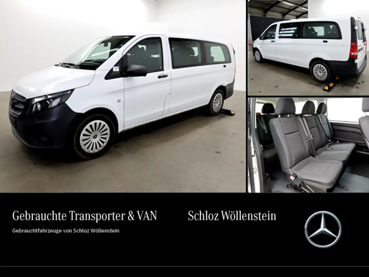 Mercedes-Benz Vito 114 Tourer XL Klima*Navi*8xSitz*Hecktüren* Weiß - 1