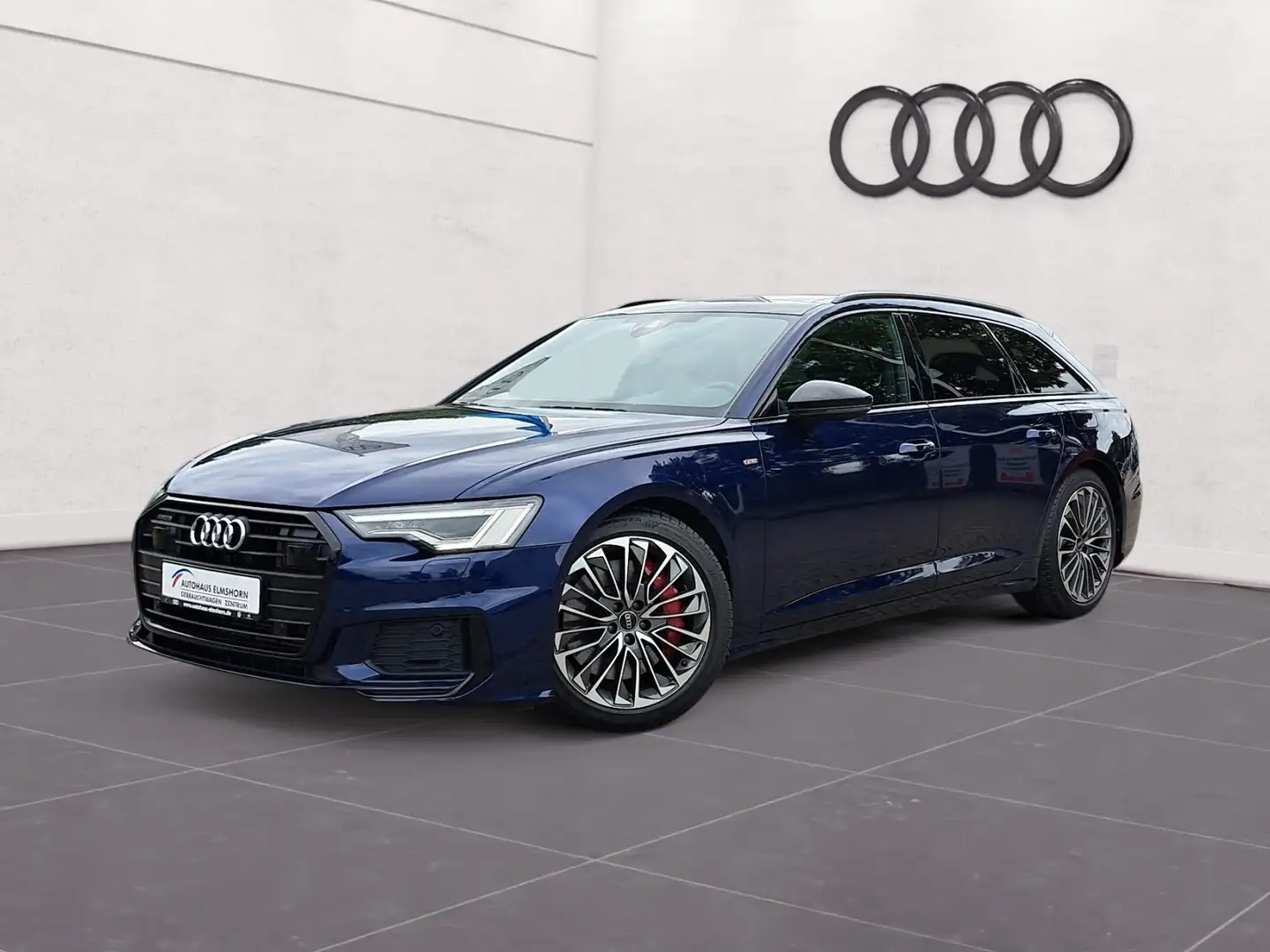 Audi A6 Avant sport 55 TFSIe quattro S tronic PANO AHK MA Blauw - 2