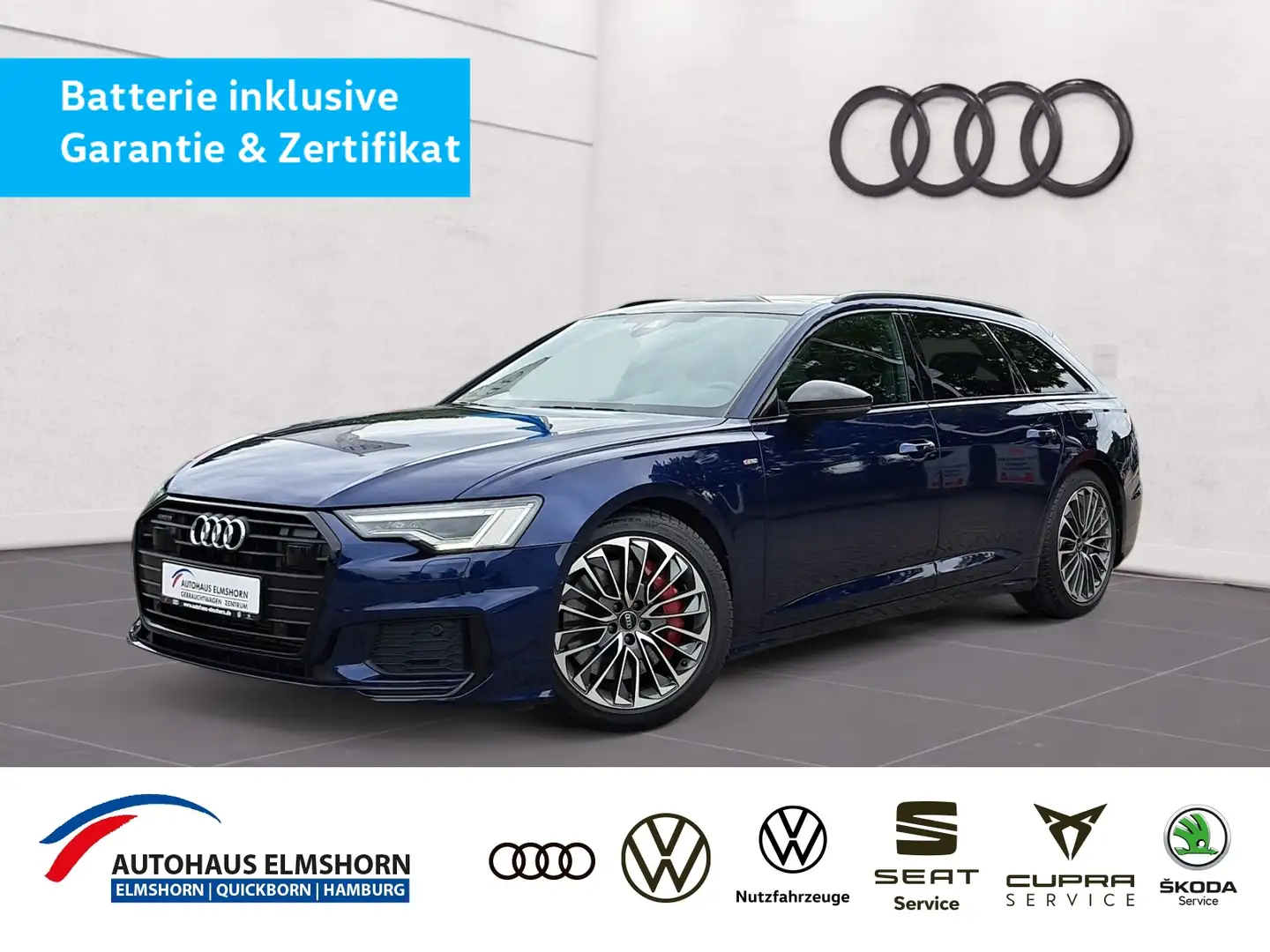Audi A6 Avant sport 55 TFSIe quattro S tronic PANO AHK MA Bleu - 1