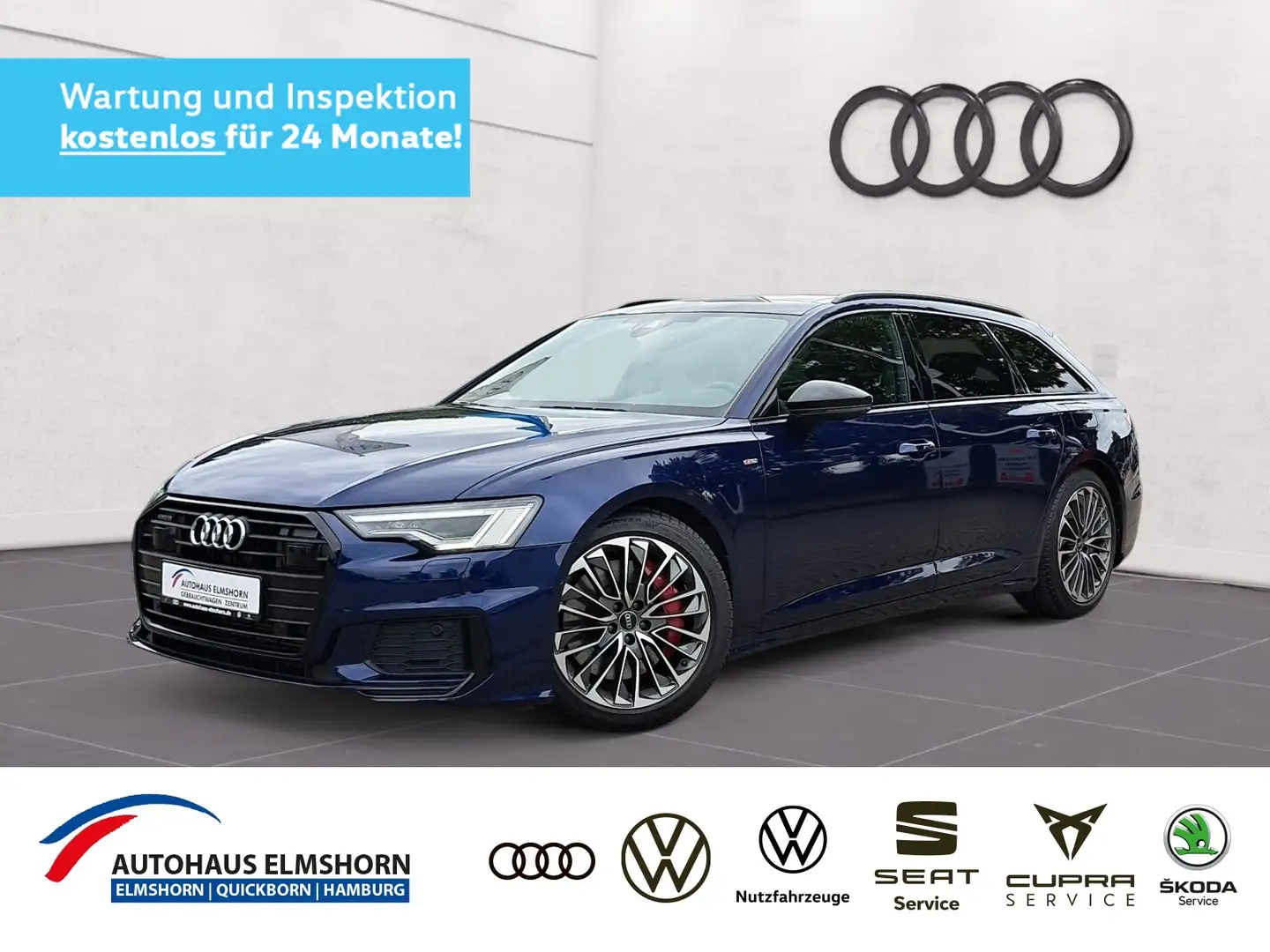 Audi A6 Avant sport 55 TFSIe quattro S tronic PANO AHK MA Blu/Azzurro - 1