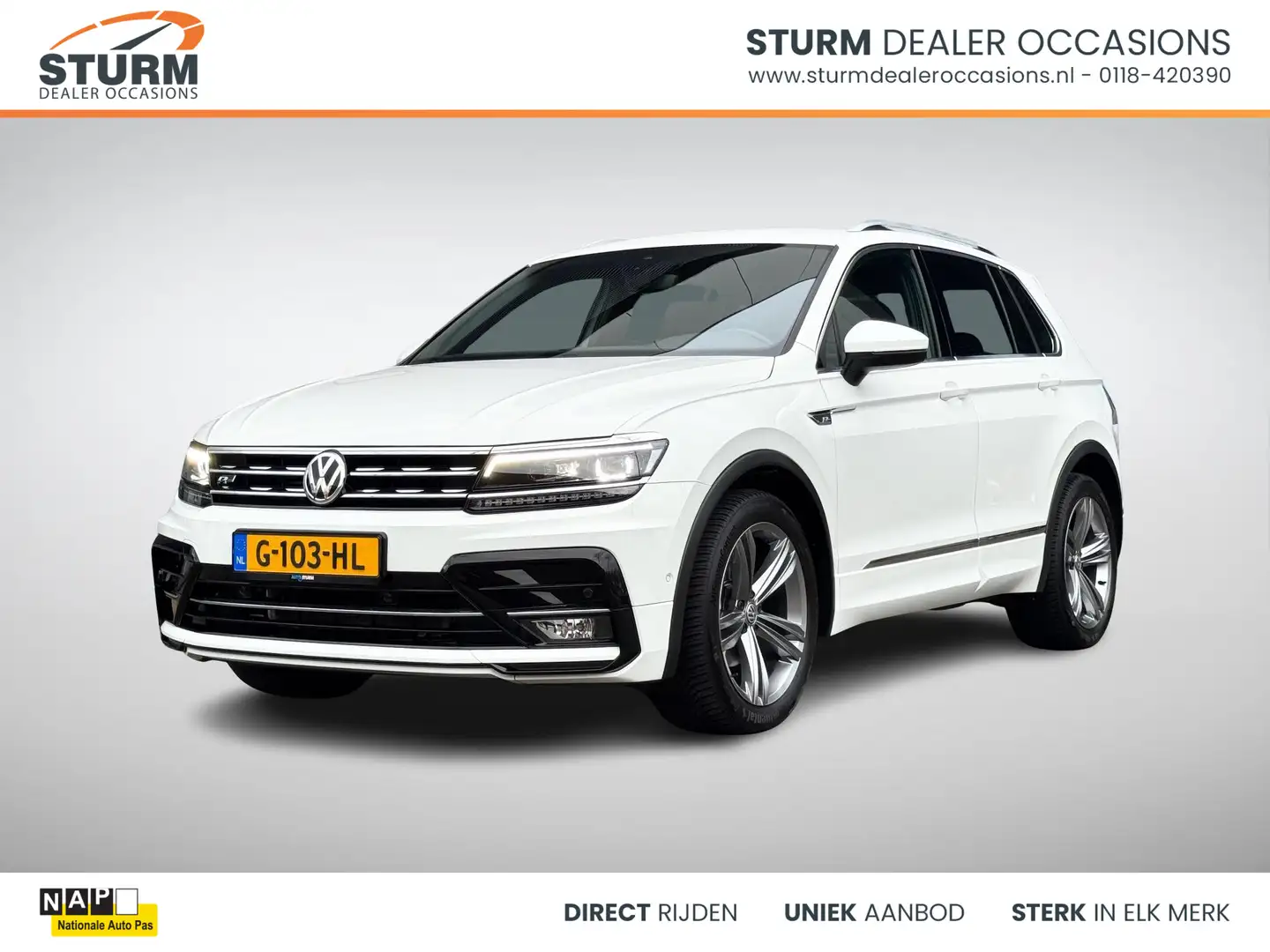 Volkswagen Tiguan 1.5 TSI ACT Highline Business R NL-Auto, Uitklapba Blanc - 1