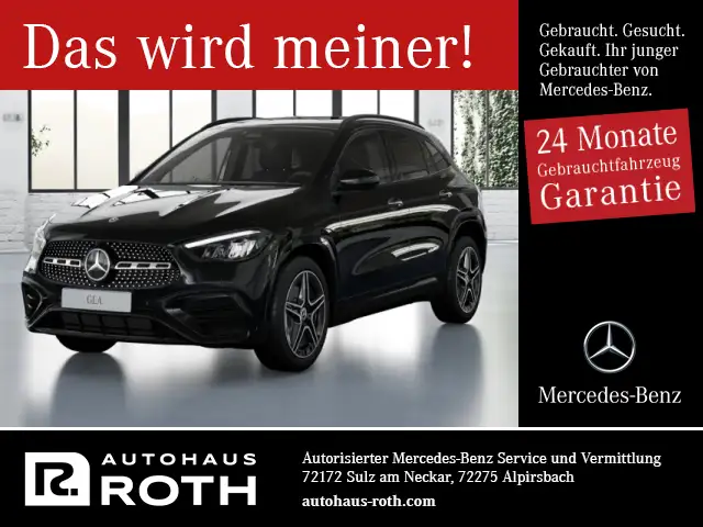 Mercedes-Benz GLA 220 4M AMG Night AHK Burmester P Dach Memory AMG Line Navi/Pano. Dach/Distronic/Keyless Go/Keyless Go Komfort Paket/Styling
