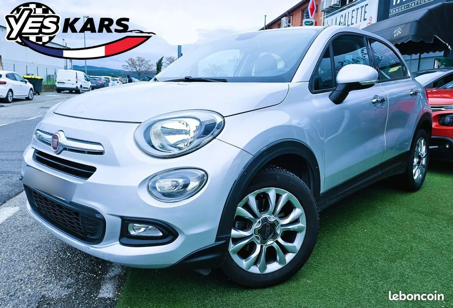 Fiat 500X 1.6 E-torQ 110ch Popstar Gris - 1