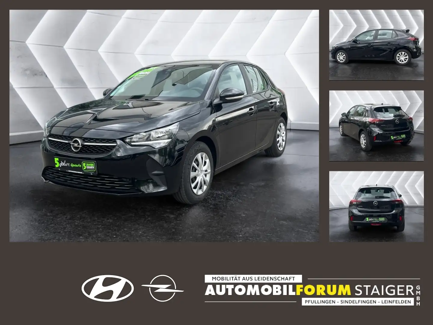 Opel Corsa F 1.2 Edition 5 Jahre Garantie BigDeal Schwarz - 1
