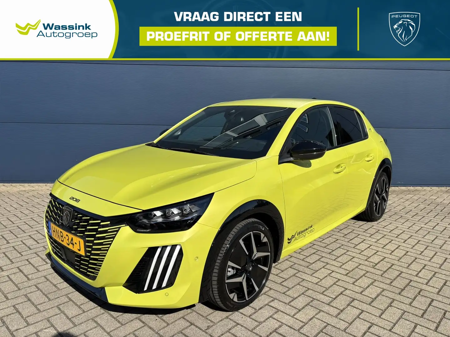 Peugeot 208 1.2 Hybrid 145pk e-DCS6 GT | Navigatie | Alcantara Jaune - 1