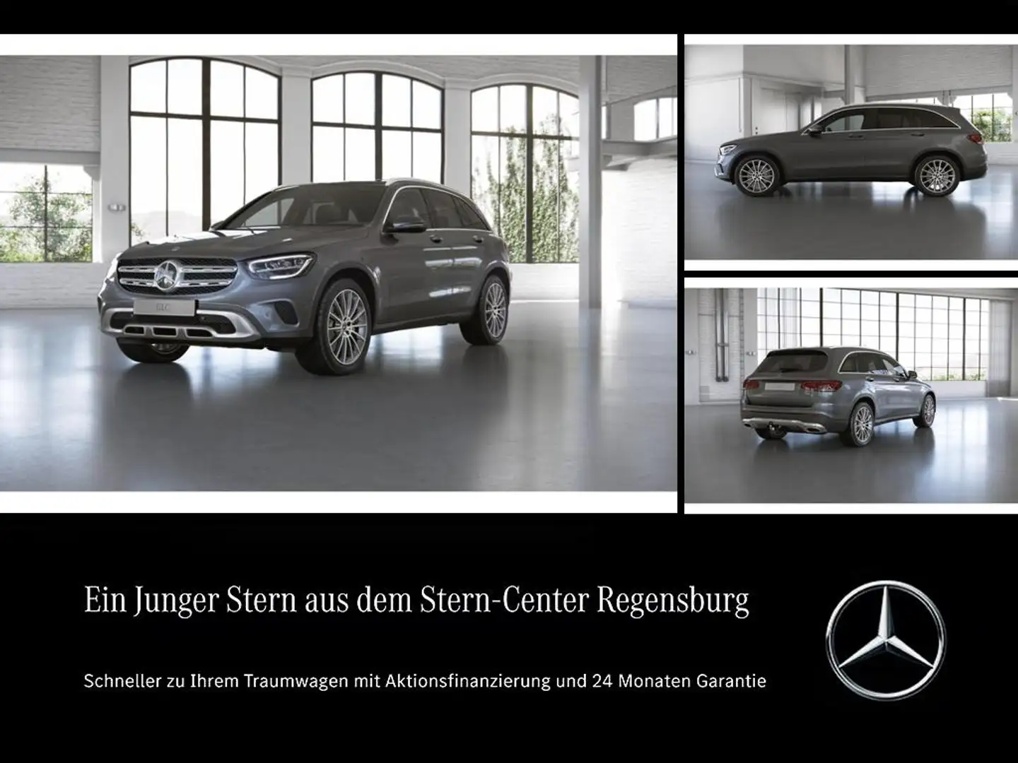 Mercedes-Benz GLC 400 d 4M+Exclusive+AHK+Pano.-Dach+Kamera+LED Gris - 1