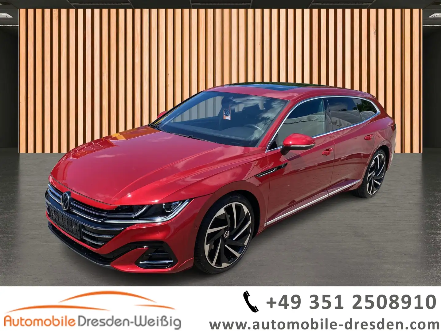 Volkswagen Arteon 2.0 TSI DSG R-Line*Pano* Rot - 1