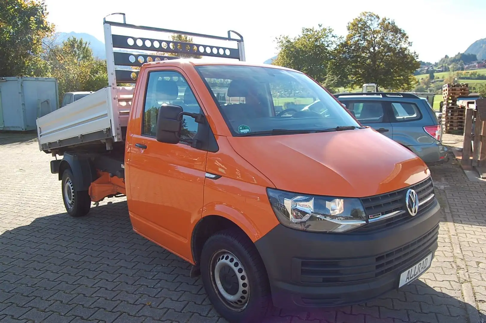 Volkswagen T6 Transporter T6 Pritsche LR 4Motion 3-Seitenkipper AHK 150PS Orange - 2