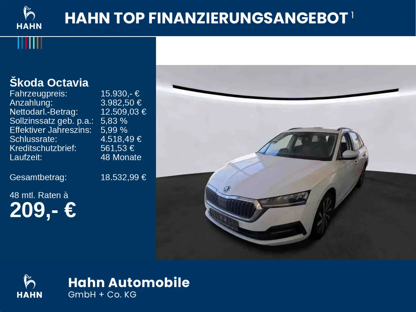 Skoda Octavia Combi 1.4TSI iV DSG Ambition Einpark LED Weiß - 2