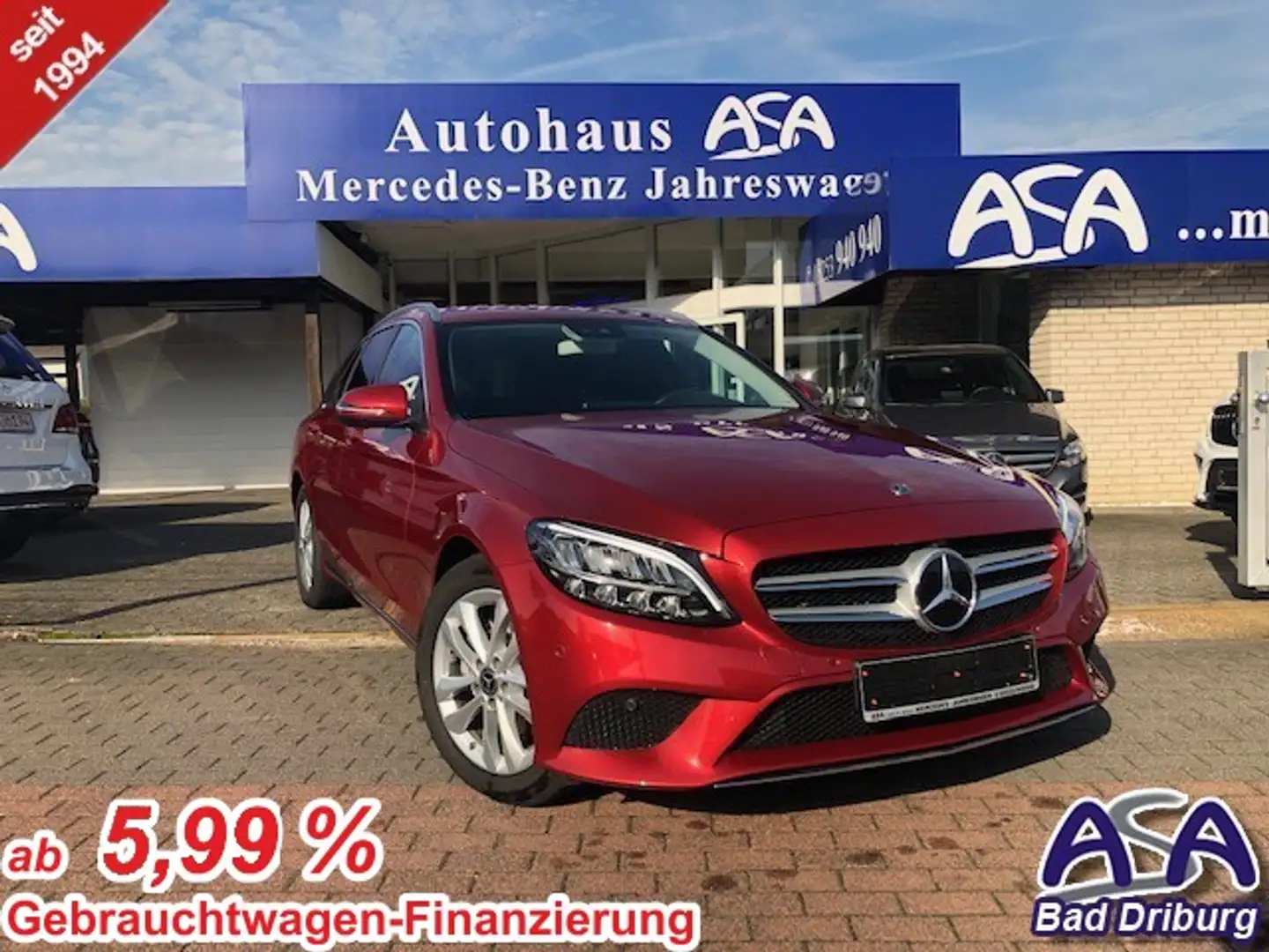 Mercedes-Benz C 220 T d Modelljahr 2021+Avantgarde+8xAluräder+AHK+Kam Rouge - 1