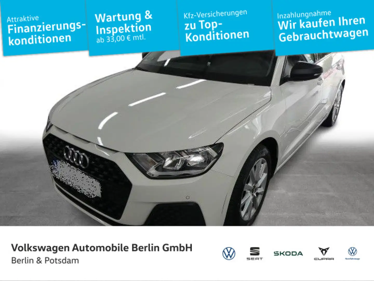 Audi A1 25 Sportback 1.0TFSI PDC I-Cockpit MFL Weiß - 1