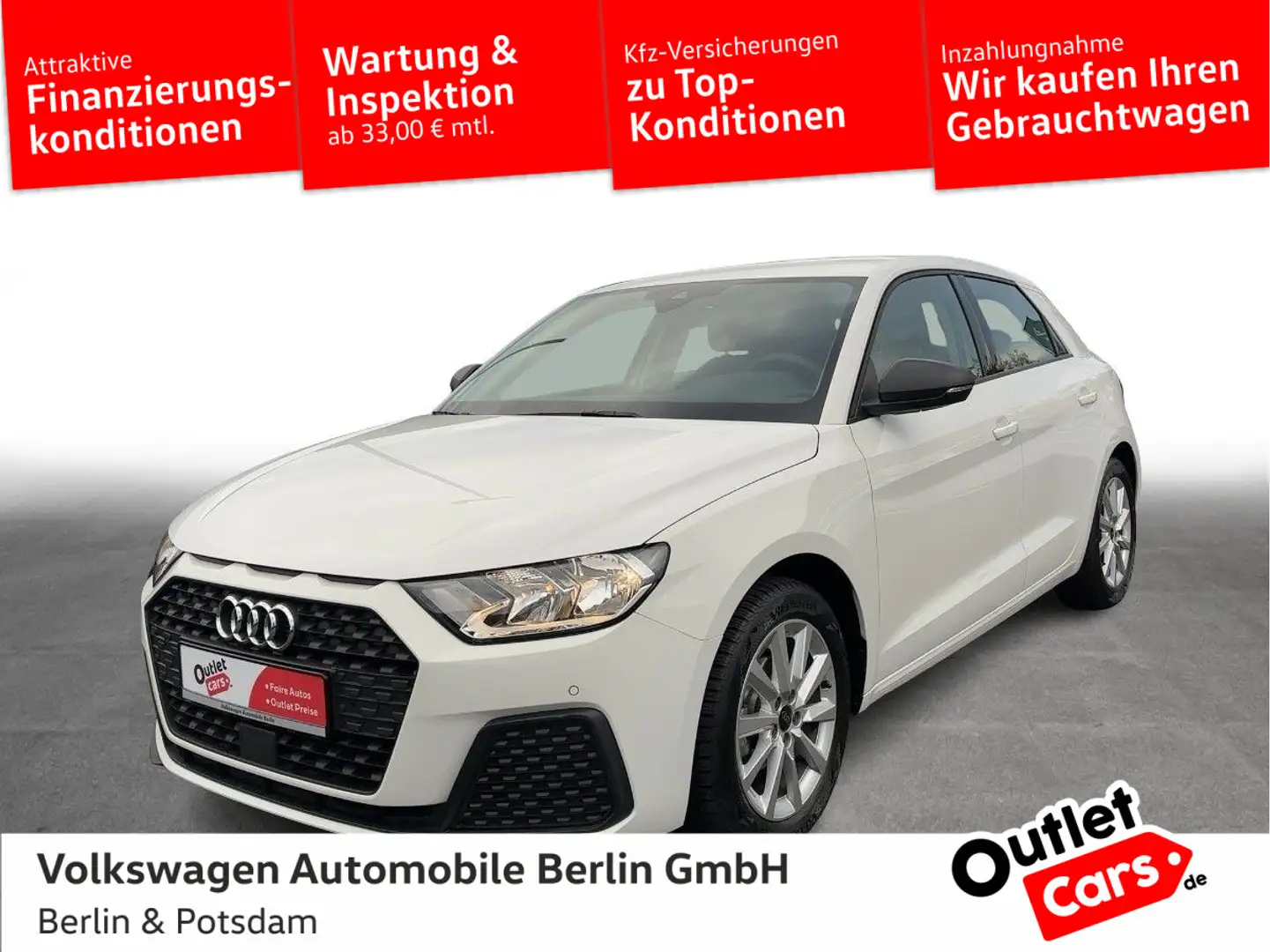 Audi A1 25 Sportback 1.0TFSI I-Cockpit*OUTLET* Blanc - 1