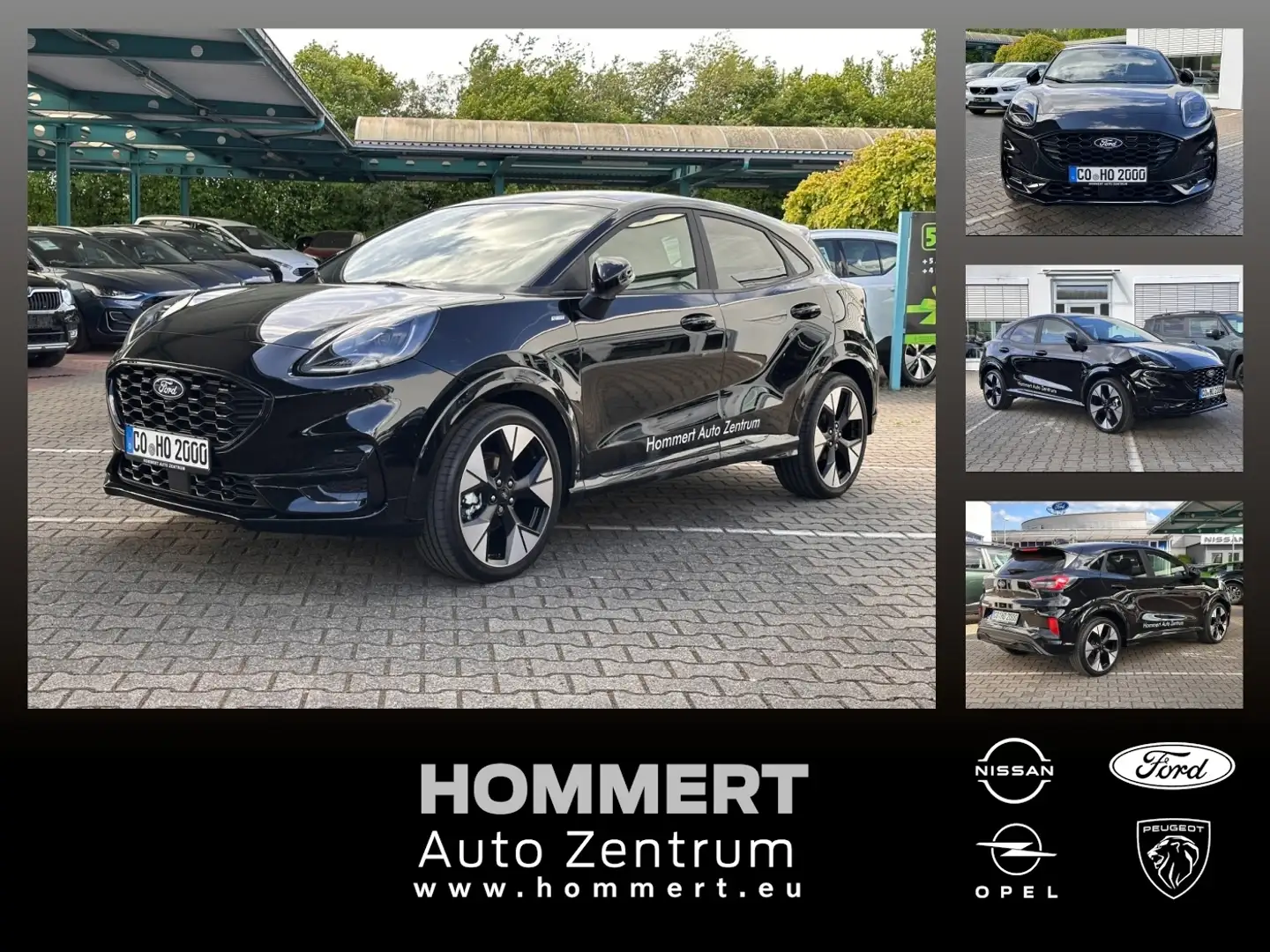 Ford Puma 1.0 EcoBoost ST-Line X Panorama-Schiebedach Schwarz - 1