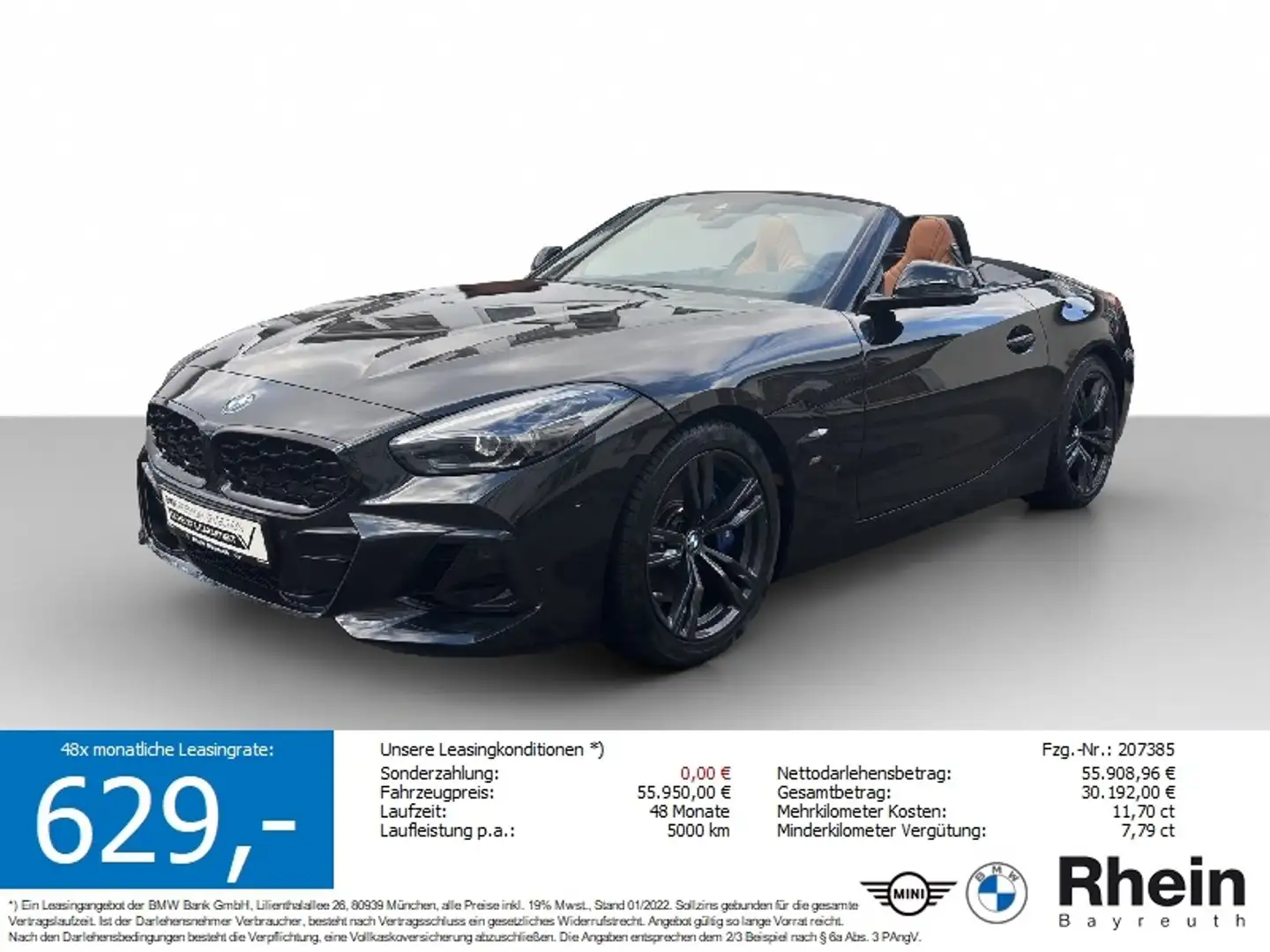 BMW Z4 M40i Navi AdapLED HUD ACC Hifi Alarm Sitze el N Schwarz - 1