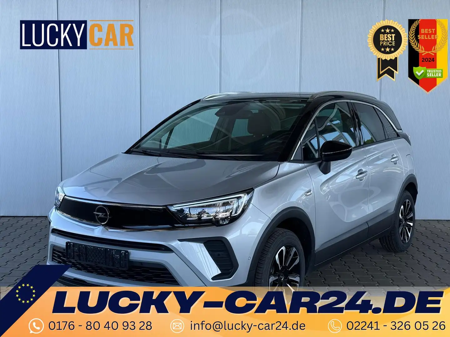 Opel Crossland 1.2 turbo 110PK 6MT Elegance Panoramadach / Kli... Plateado - 1