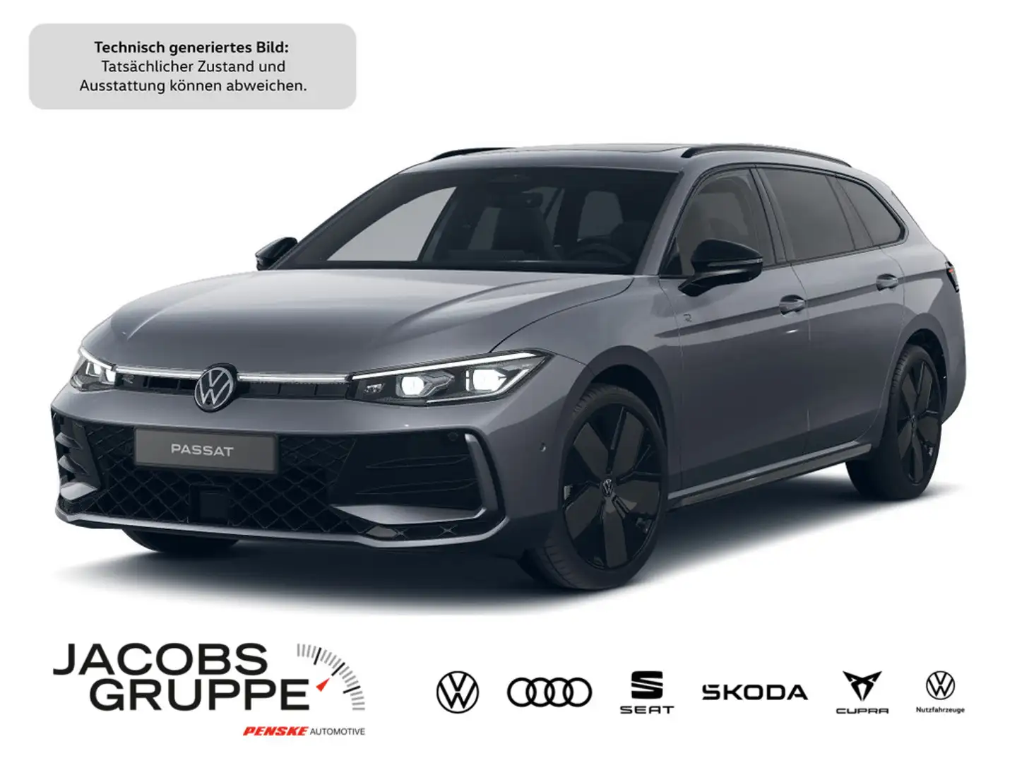 Volkswagen Passat Variant 2.0 TDI 4M R-Line "Black Style" Grau - 1
