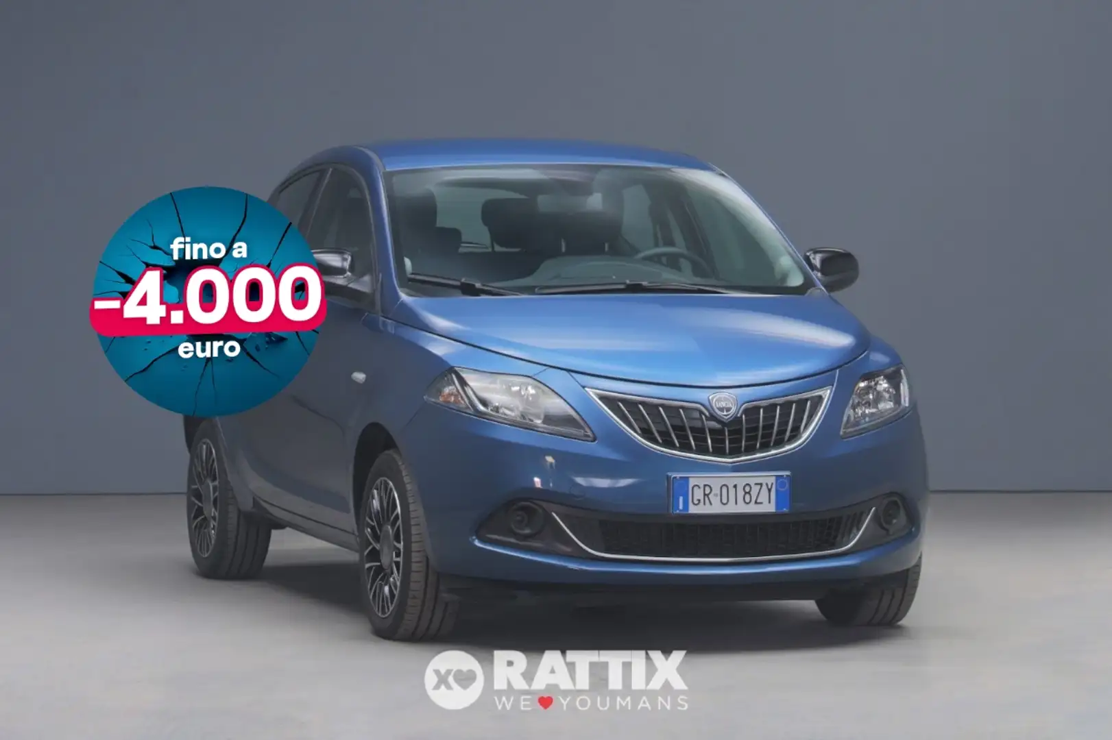 Lancia Ypsilon 1.0 Firefly Hybrid 70CV Platino Bleu - 1
