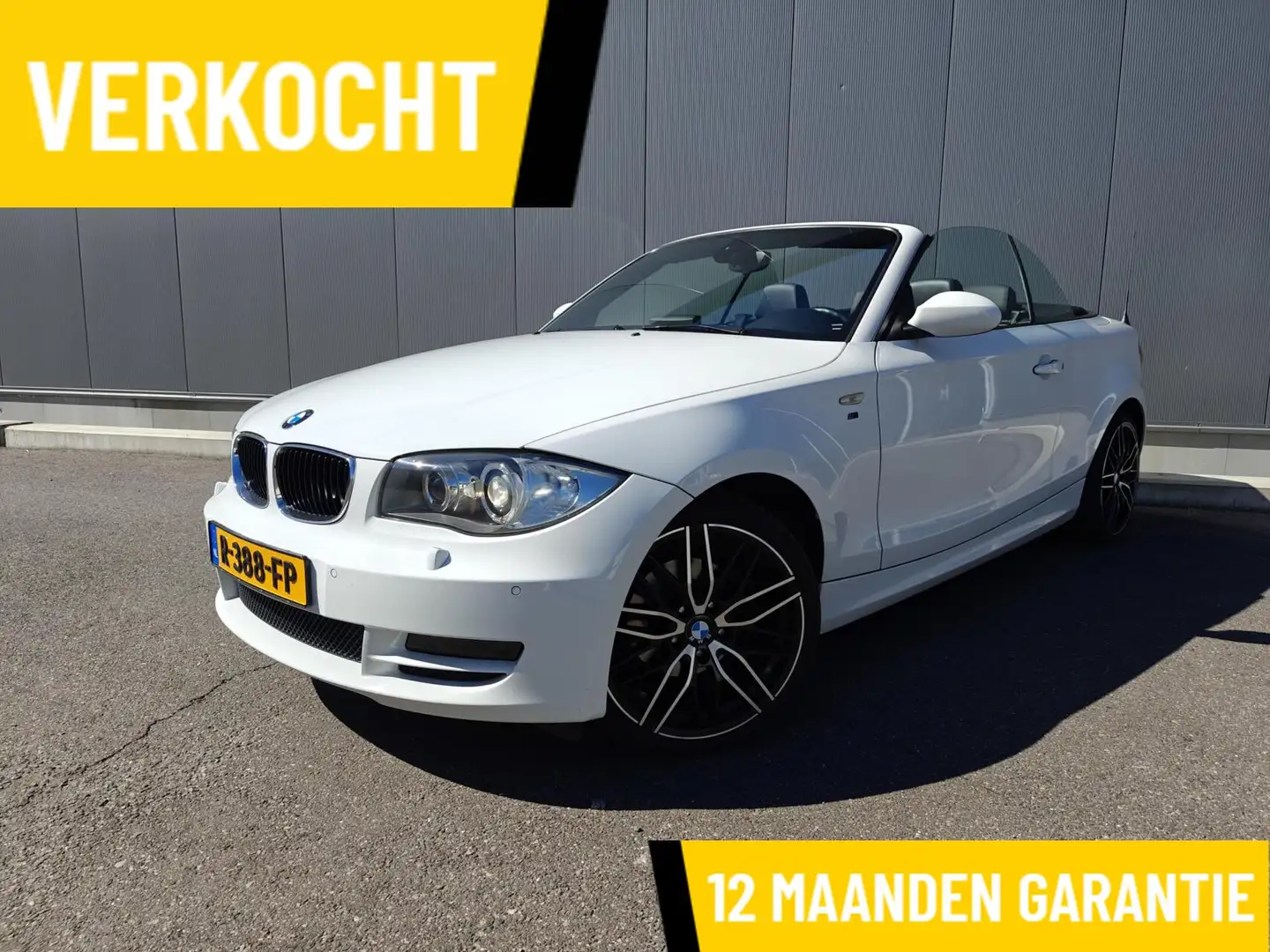 BMW 118 1-serie Cabrio 118i|Xenon|18 inch|Leder|Cruise|143 Weiß - 1